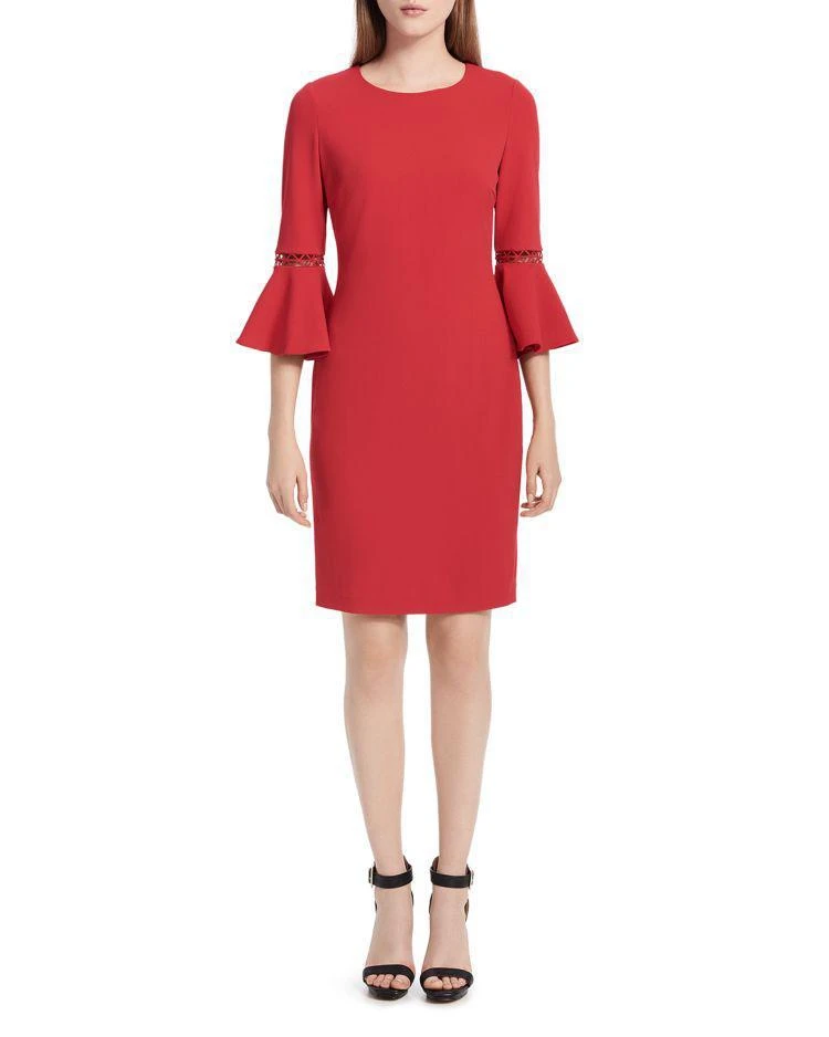 商品Calvin Klein|Calvin Klein Bell-Sleeve Sheath Dress ,价格¥631,第1张图片