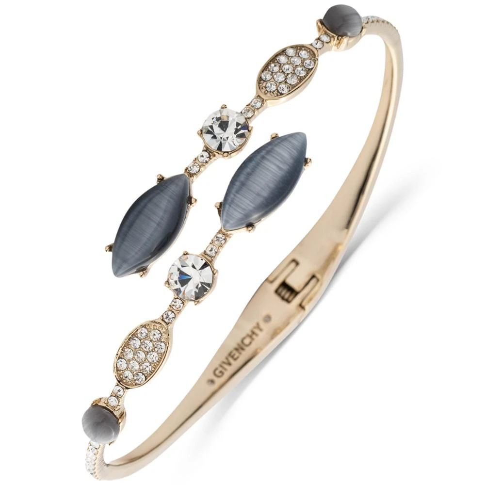 商品Givenchy|Gold-Tone Mixed Crystal Bypass Bangle Bracelet,价格¥219,第1张图片