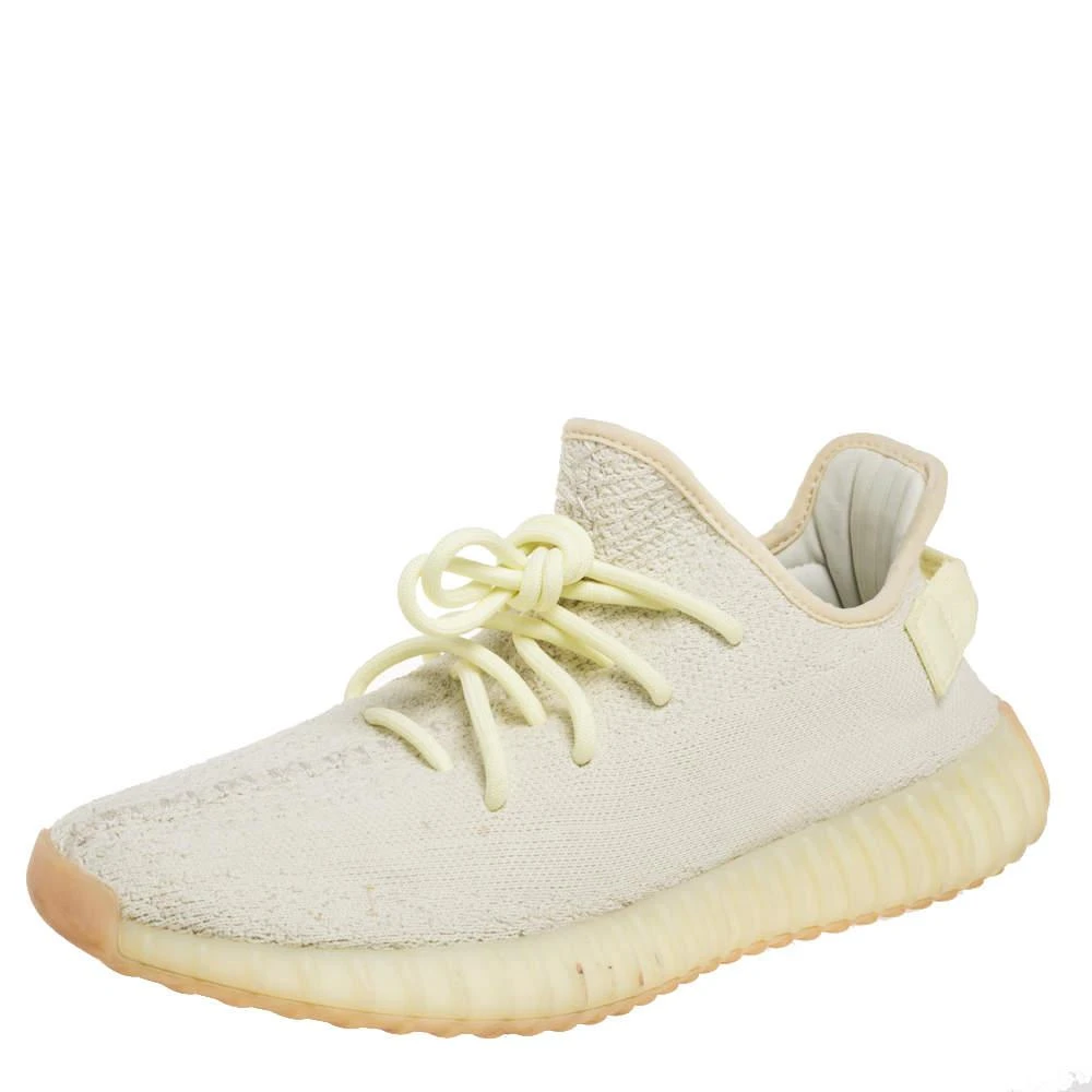 商品[二手商品] YEEZY|Yeezy x Adidas Green Knit Fabric 350 V2 Butter Sneakers Size 43 1/3,价格¥1215,第1张图片