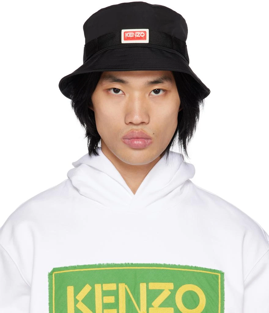 商品Kenzo|Black Kenzo Paris Jungle Bucket Hat,价格¥496,第1张图片