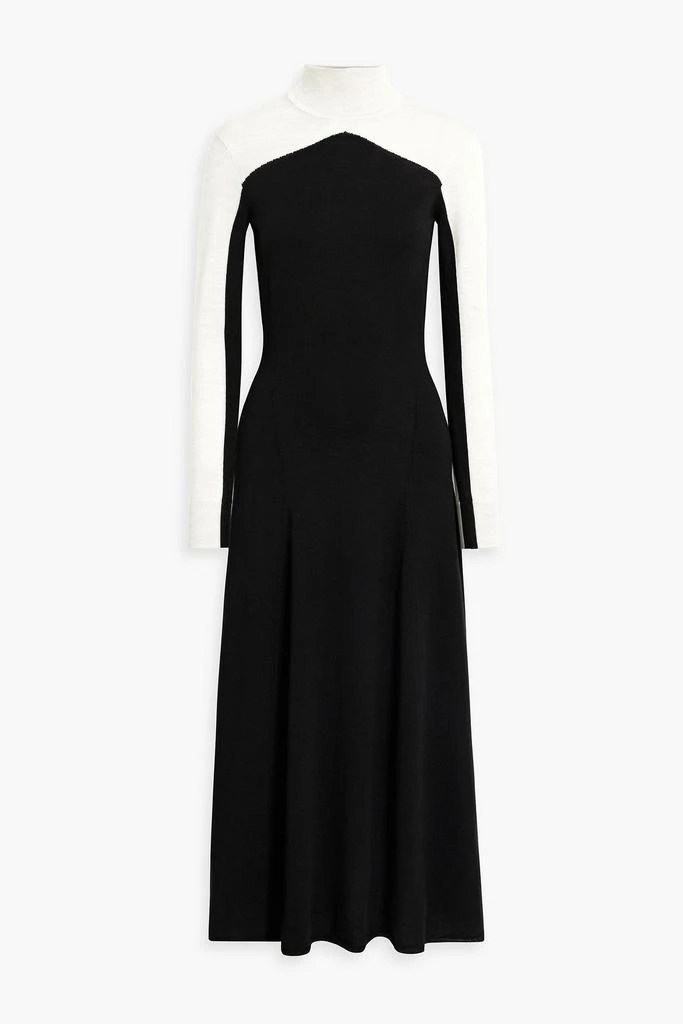 商品IRIS & INK|Willow two-tone merino wool midi dress,价格¥736,第1张图片