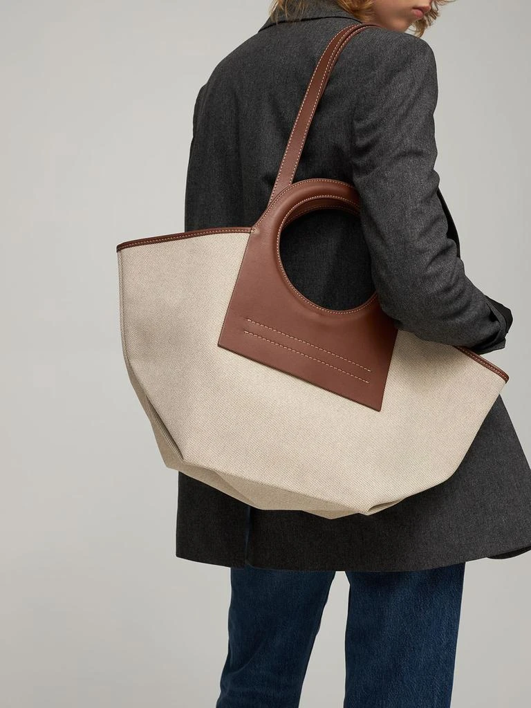 商品Hereu|Cala S Canvas & Leather Tote Bag,价格¥3297,第2张图片详细描述