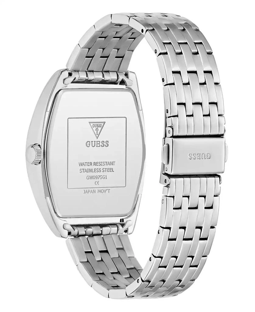 商品GUESS|Men's Silver Tone Multi-function Watch, 38mm,价格¥1252,第5张图片详细描述