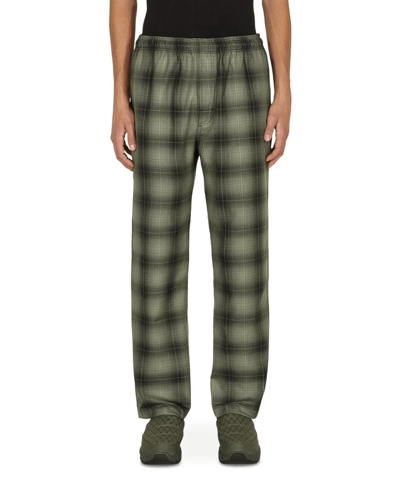 商品STUSSY|Shadow Plaid Relaxed Pants Green,价格¥448,第1张图片