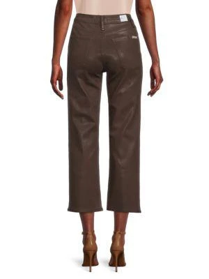 商品Hudson|Noa Mid Rise Coated Cropped Straight Jeans,价格¥397,第2张图片详细描述