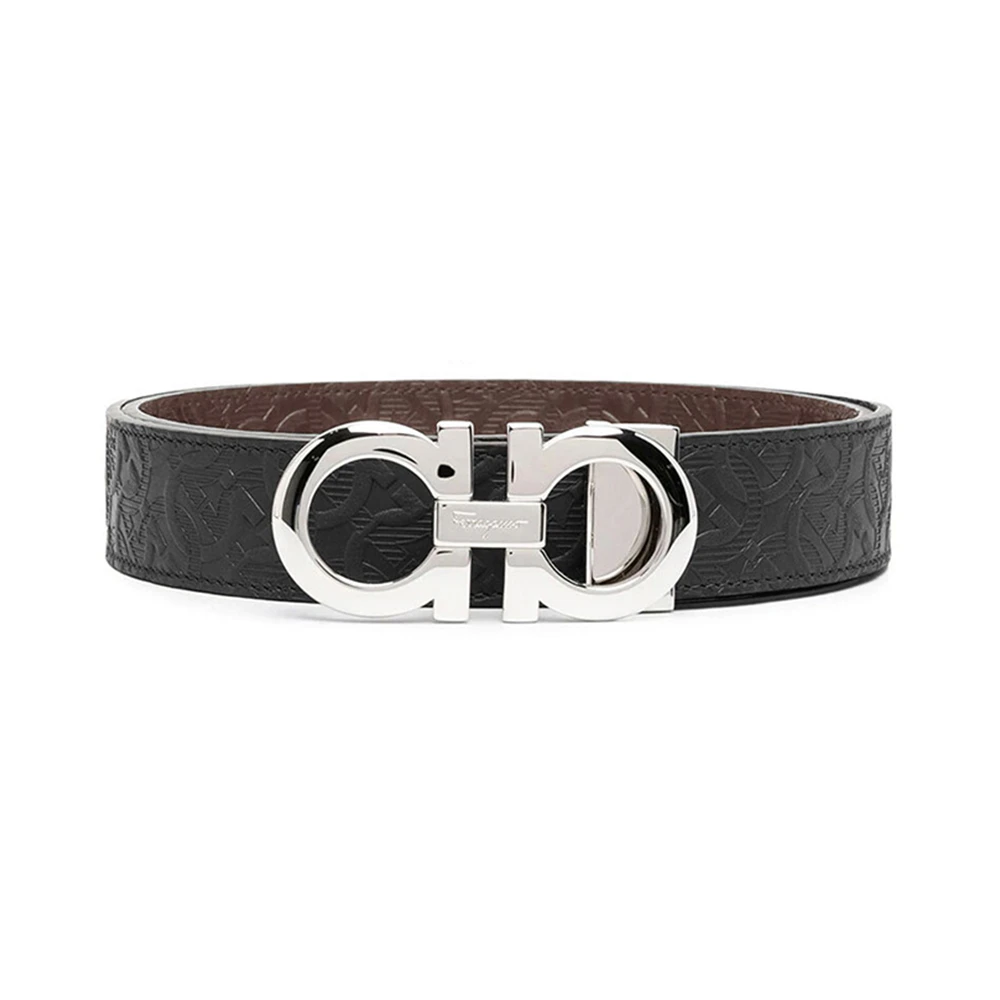 商品Salvatore Ferragamo|SALVATORE FERRAGAMO 黑色男士腰带 67-5542-741409,价格¥2521,第1张图片