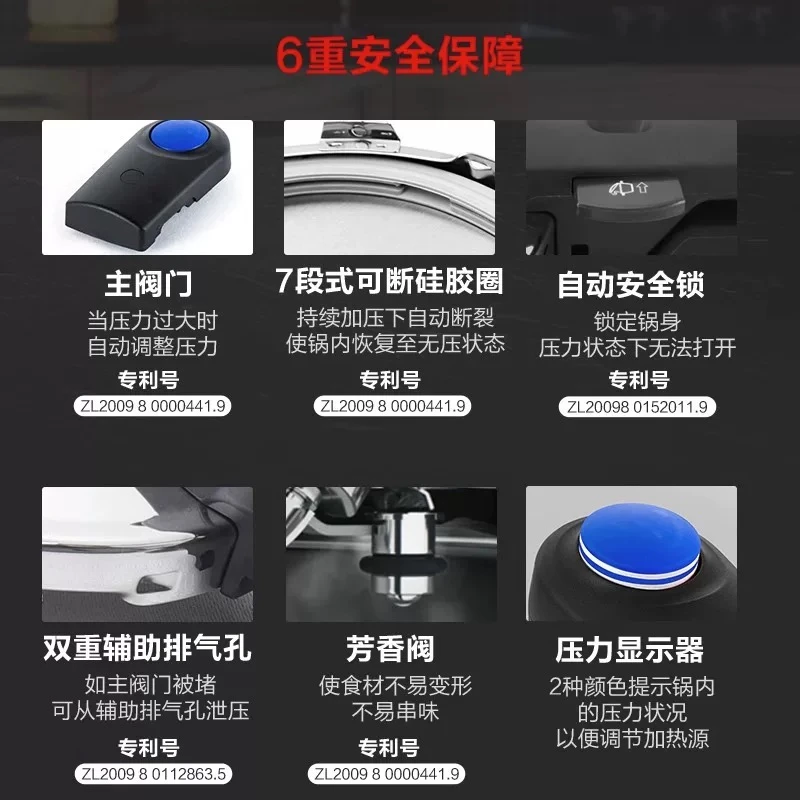 新味达快22厘米6升高速快锅 600400060720  商品