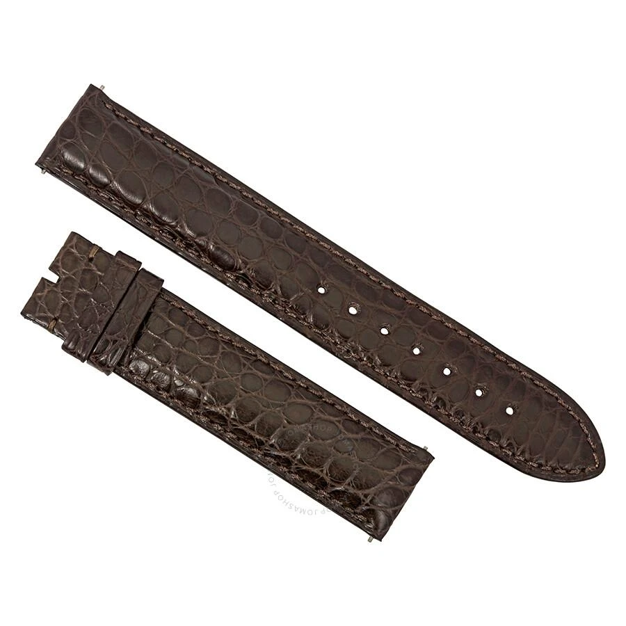 商品Hadley Roma|18 MM Matte Chocolate Brown Alligator Leather Strap,价格¥112,第1张图片