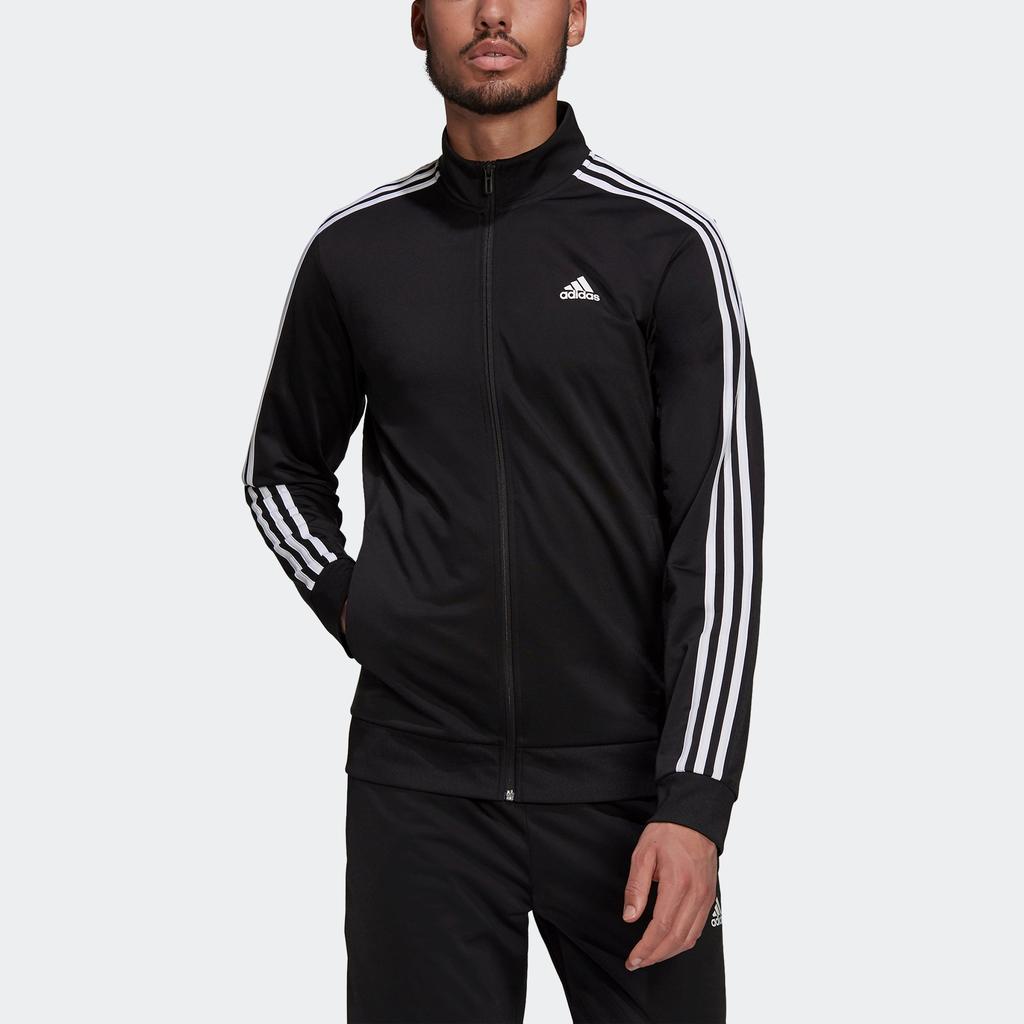 Men's adidas Essentials Warm-Up 3-Stripes Track Jacket商品第7张图片规格展示