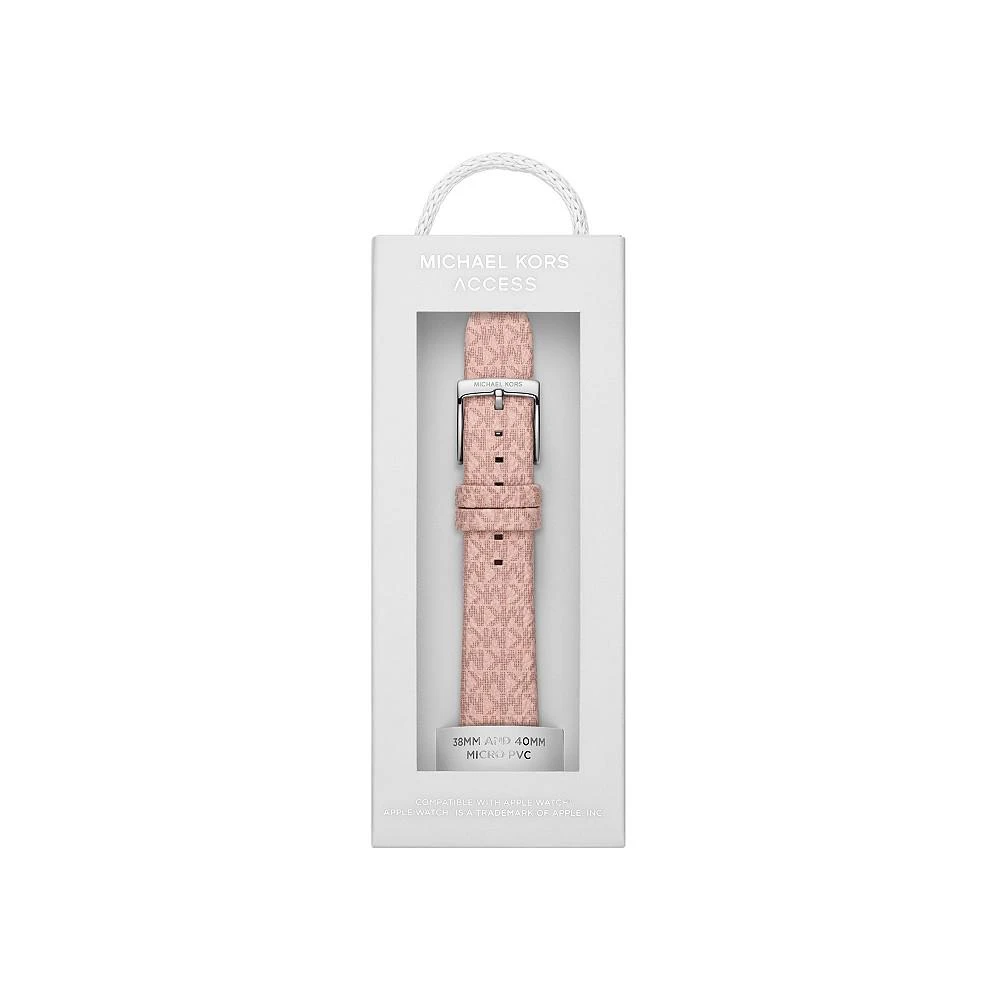商品Michael Kors|Micro Logo Blush PVC 38/40mm Band for Apple Watch®,价格¥625,第3张图片详细描述