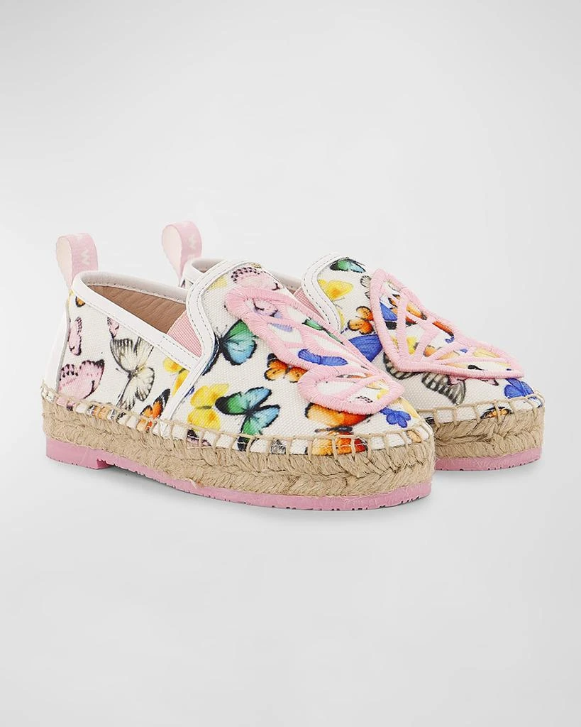 商品Sophia Webster|Girl's Butterfly Canvas Flat Espadrilles, Toddler/Kids,价格¥790,第2张图片详细描述