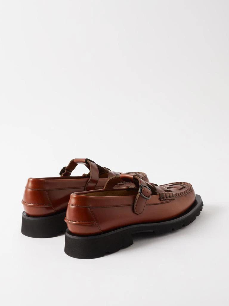 商品Hereu|Soller buckled woven-leather loafers,价格¥3157,第4张图片详细描述