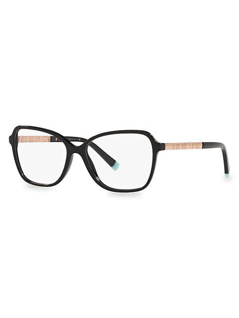 商品Tiffany & Co.|54MM Pillow Optical Eyeglasses,价格¥2502,第4张图片详细描述