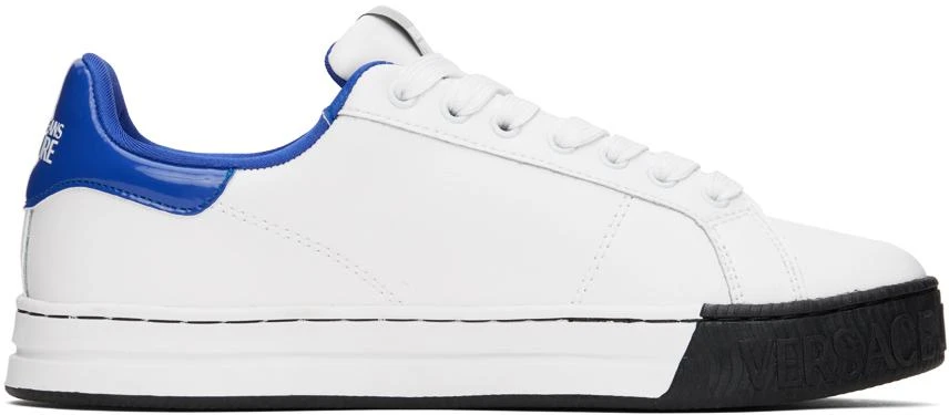 商品Versace|White Court 88 V-Emblem Sneakers,价格¥869,第1张图片