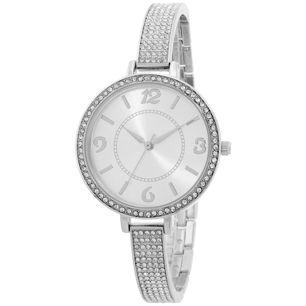商品Charter Club|Women's Silver-Tone Bracelet Watch 35mm, Created for Macy's,价格¥118,第1张图片