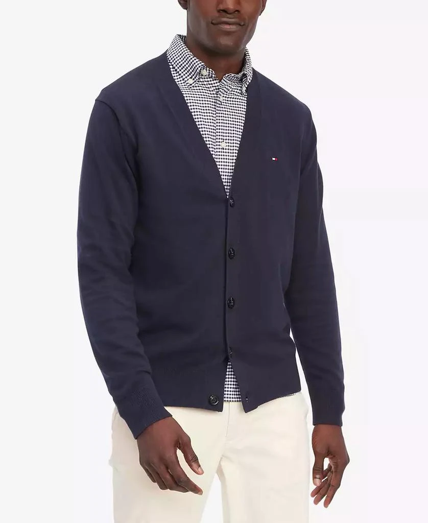 商品Tommy Hilfiger|Men's Essential Embroidered Logo Cardigan,价格¥344,第1张图片