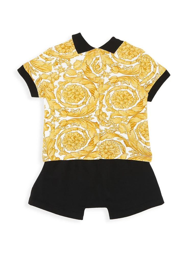 商品Versace|Baby Boy's 2-Piece Barocco Polo & Shorts Set,价格¥1168,第3张图片详细描述