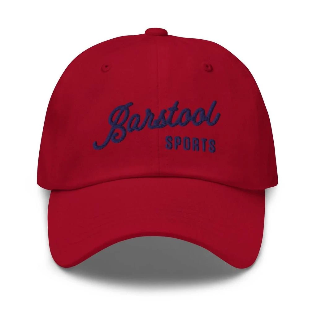 商品Barstool Sports|Script Dad Hat In Cranberry,价格¥255,第1张图片