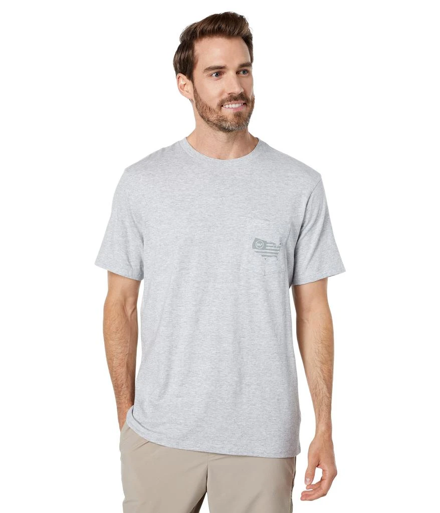 商品Vineyard Vines|Short Sleeve USA Whale Dot Flag Pocket T-Shirt,价格¥325,第2张图片详细描述