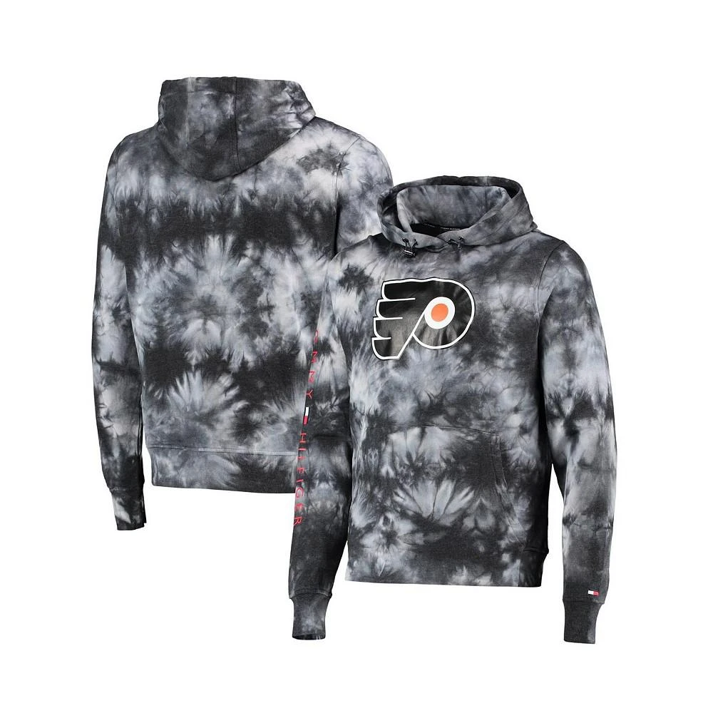 商品Tommy Hilfiger|Men's Black Philadelphia Flyers Stanley Tie-Dye Pullover Hoodie,价格¥748,第1张图片