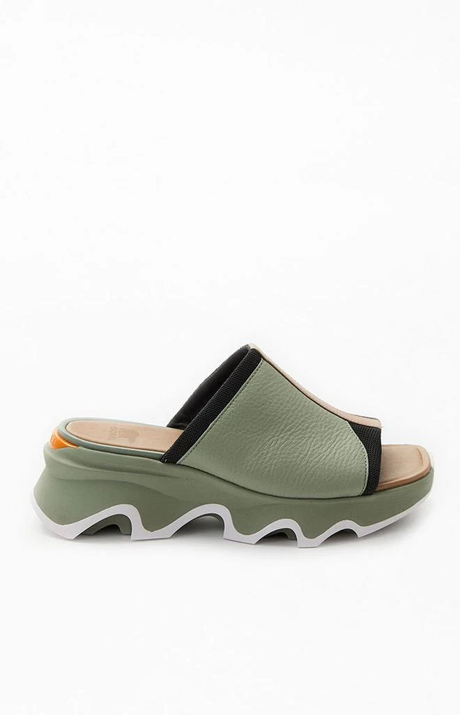 商品SOREL|Women's Olive Kinetic Impact Slide Sandals,价格¥672,第1张图片