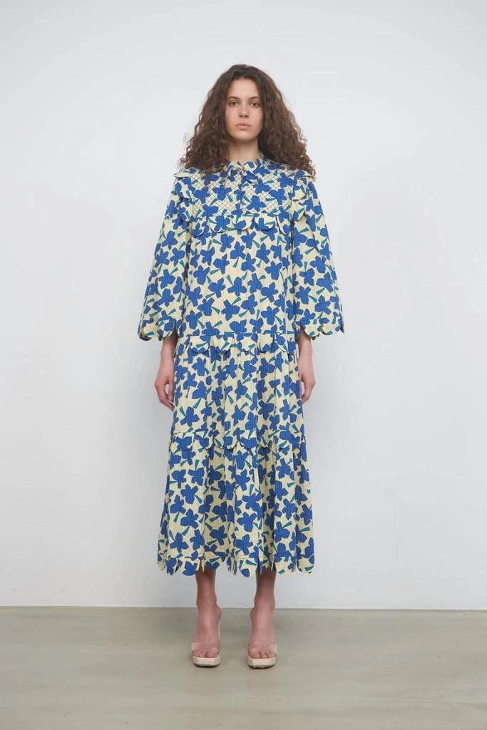 商品Stella Nova|Loan Mae Dress - Bright Blue/Creme,价格¥2397,第1张图片