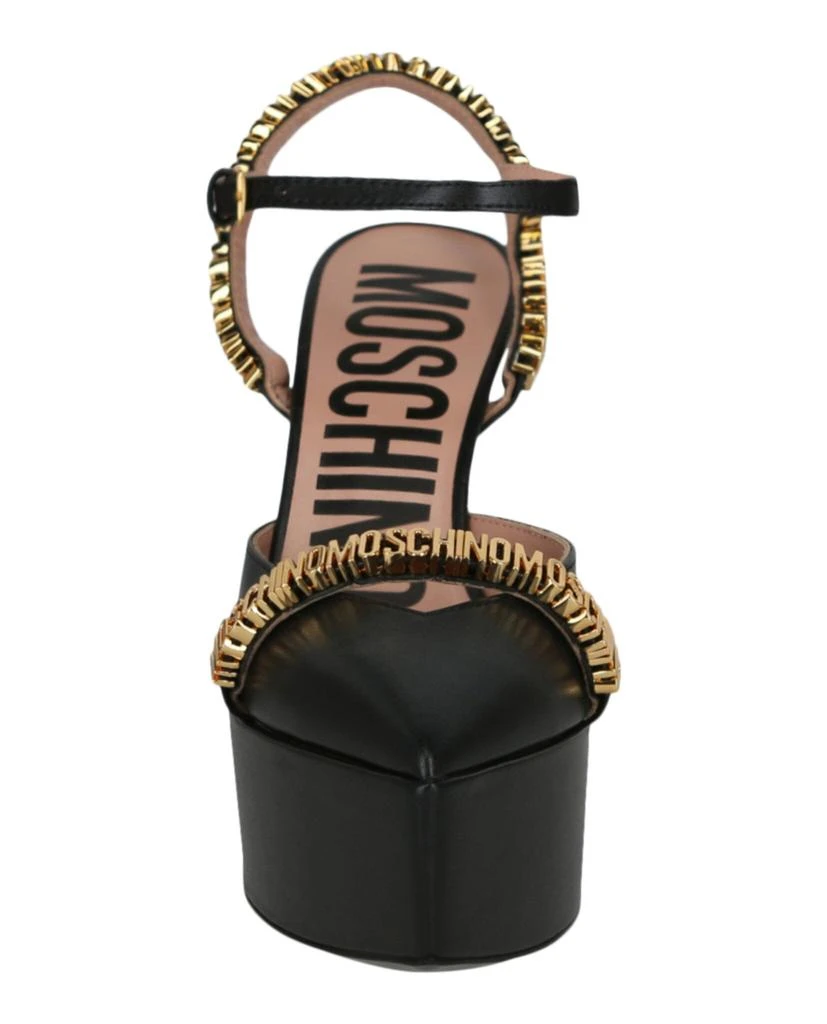 商品Moschino|Moschino Logo Lettering Ankle Strap Pumps,价格¥3456,第4张图片详细描述