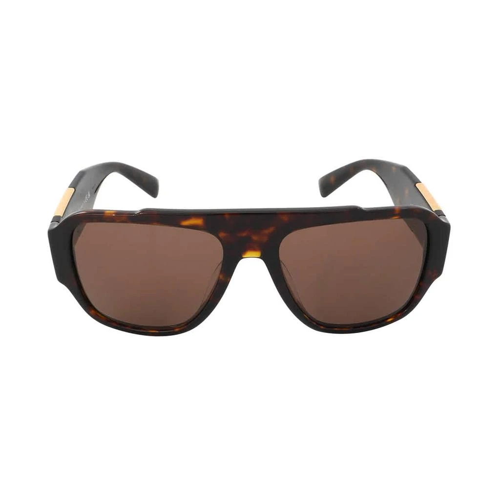 商品Versace|Dark Brown Pilot Men's Sunglasses VE4436U 108/73 57,价格¥750,第1张图片