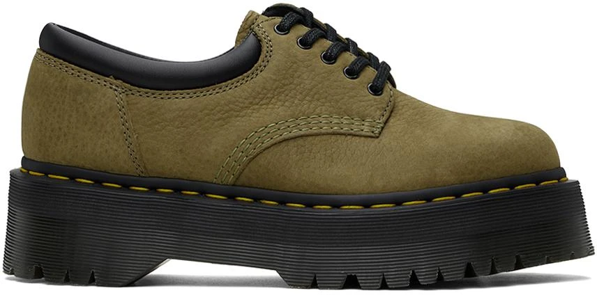 商品Dr. Martens|Green 8053 Quad Derbys,价格¥1018,第1张图片