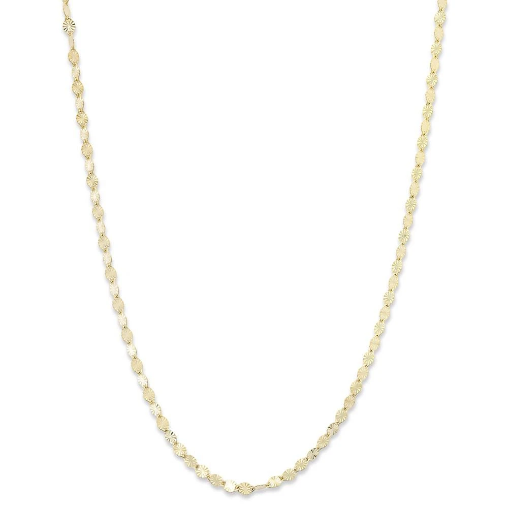 商品Giani Bernini|Giani Bernini 18K Gold over Sterling Silver Necklace, 20" Diamond-Cut Chain,价格¥372,第1张图片