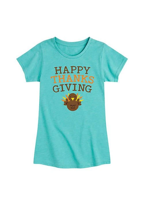 商品Instant Message|Message Happy Thanksgiving With Turkey Graphic T Shirt,价格¥164,第1张图片