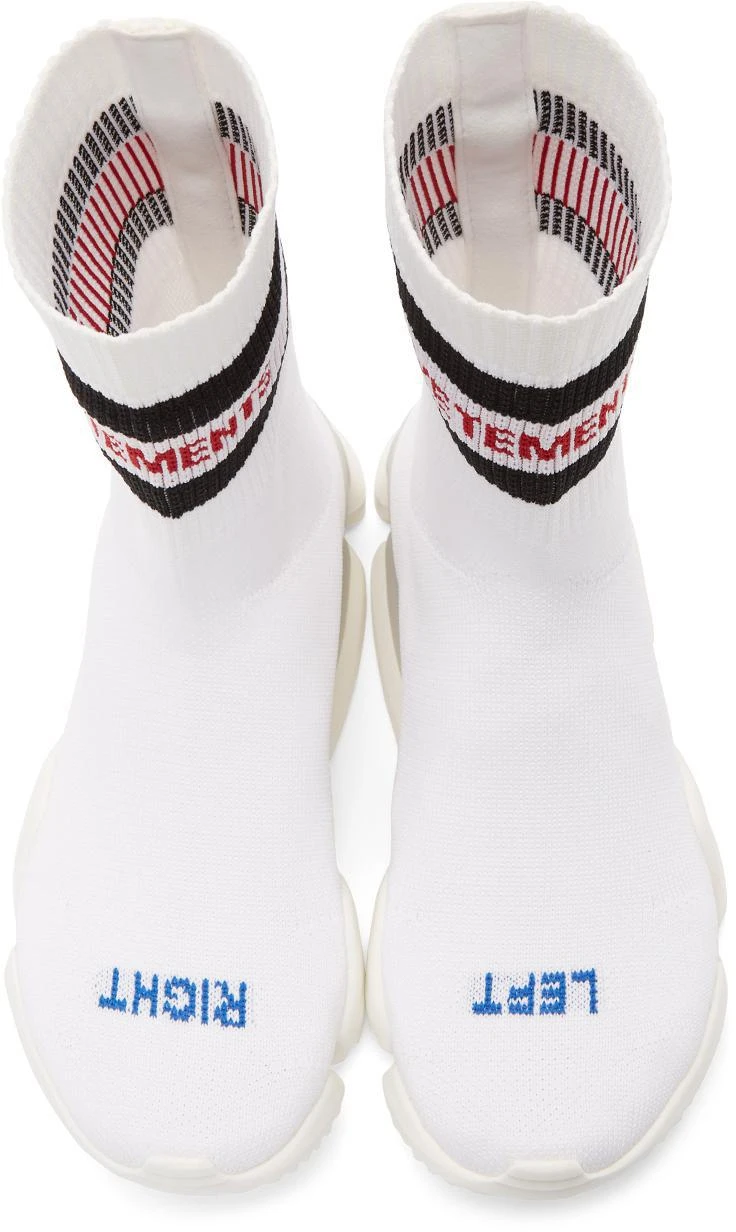 商品Vetements|White Reebok Edition Sock Pump High-Top Sneakers,价格¥1987,第5张图片详细描述