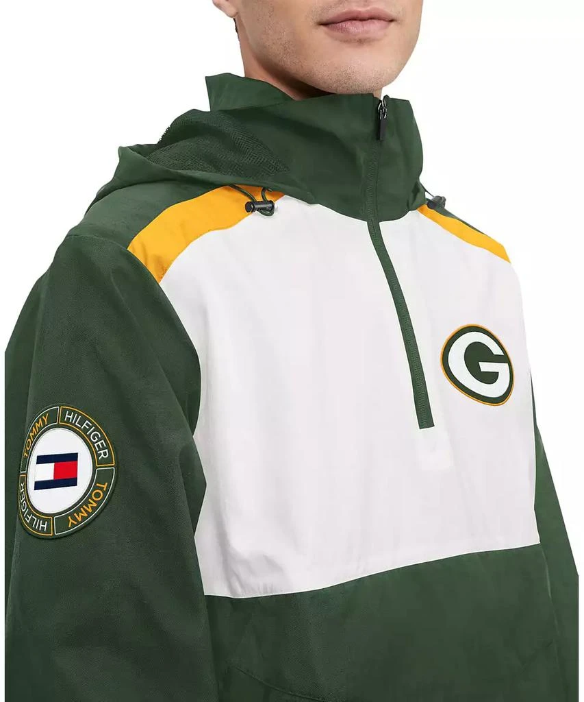 商品Tommy Hilfiger|Men's Green, White Green Bay Packers Carter Half-Zip Hooded Top,价格¥838,第3张图片详细描述