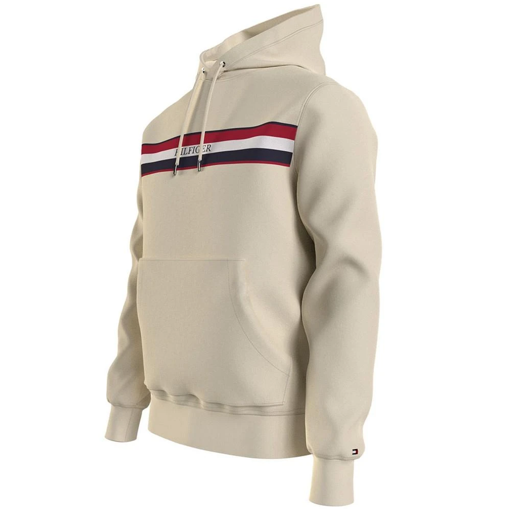 商品Tommy Hilfiger|Men's Global Stripe Graphic Hooded Sweatshirt,价格¥598,第3张图片详细描述