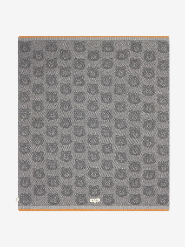 商品The Bonnie Mob|The Bonnie Mob Baby Bears Cashmere Knitted Blanket in Grey,价格¥420,第3张图片详细描述