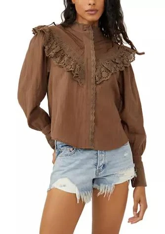 商品Free People|People Hit The Road Button Down Shirt,价格¥383,第1张图片详细描述