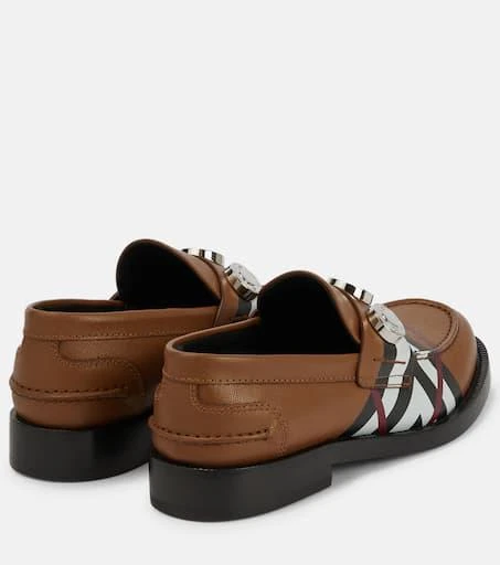 商品Burberry|缀饰皮革乐福鞋,价格¥7761,第2张图片详细描述
