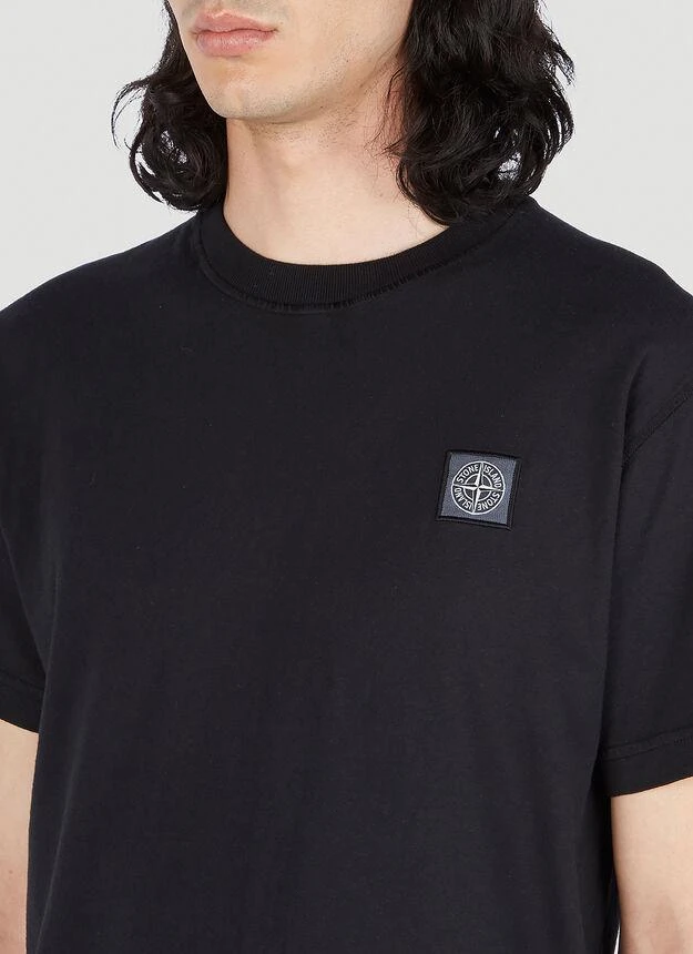 商品Stone Island|Compass Patch T-Shirt in Black,价格¥1471,第5张图片详细描述