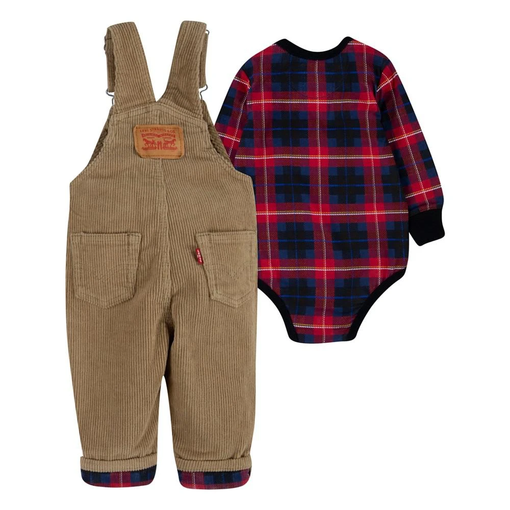 商品Levi's|Baby Boys 2-Piece Printed Bodysuit and Overalls Set,价格¥202,第2张图片详细描述