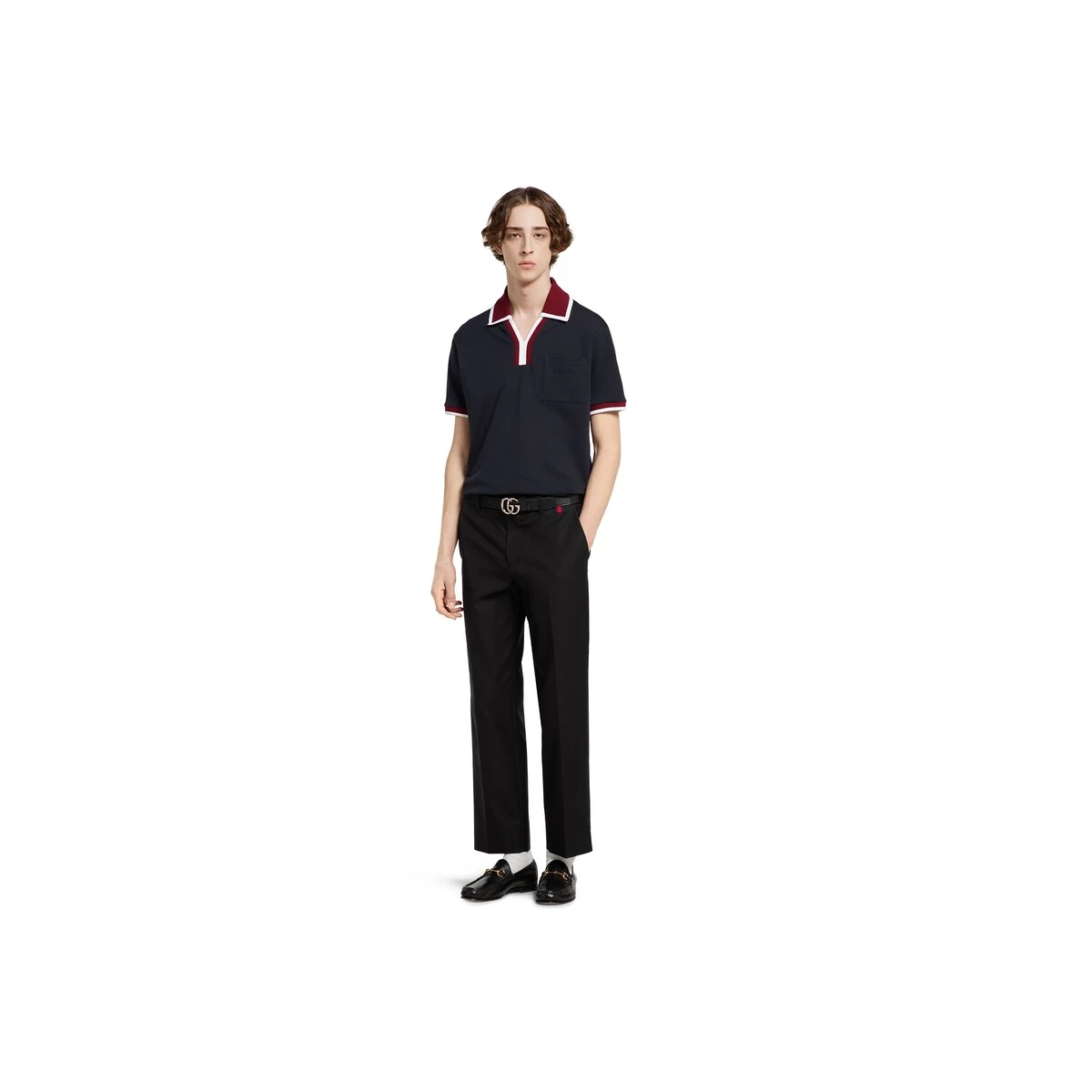 【预售】 古驰 25春夏 男士 短袖Polo 珠地棉翻领恤 829434 XJHEF 4794  商品