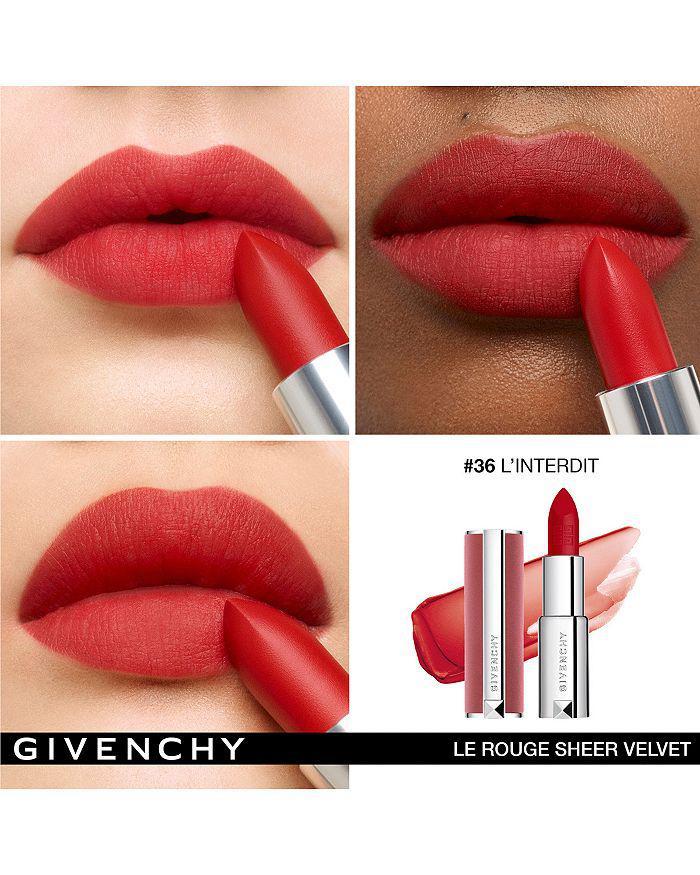 商品Givenchy|Le Rouge Sheer Velvet Matte Lipstick Customized Refill,价格¥224,第4张图片详细描述