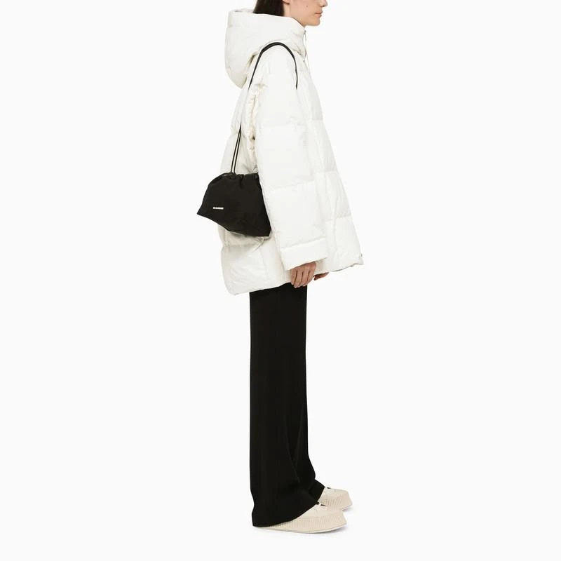 商品Jil Sander|Black canvas and leather bucket bag,价格¥4478,第2张图片详细描述