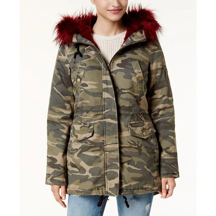 商品American Rag|Juniors' Faux-Fur-Trim Hooded Parka, Created for Macy's,价格¥285,第1张图片