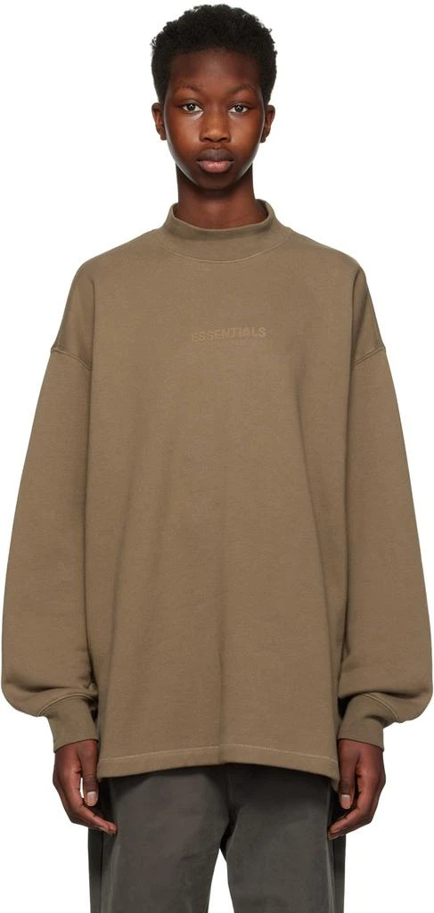 商品Essentials|Brown Relaxed Sweatshirt,价格¥217,第1张图片