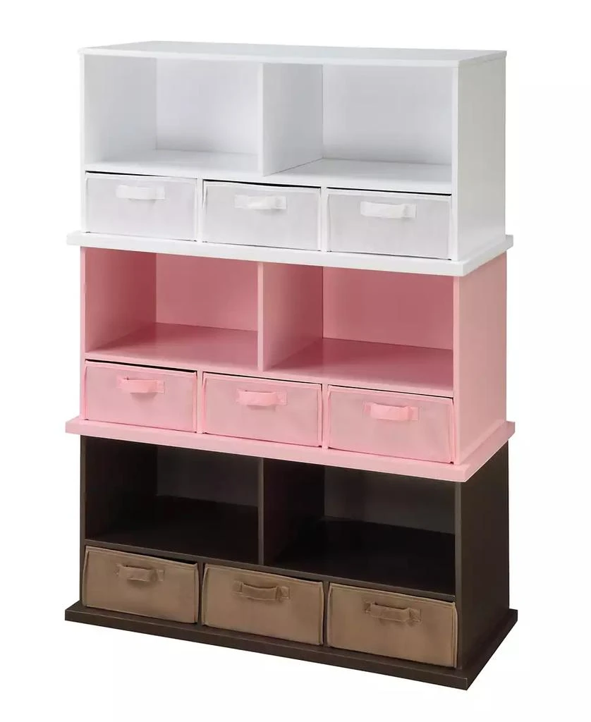 Stackable Shelf Storage Cubby With Three Baskets 商品