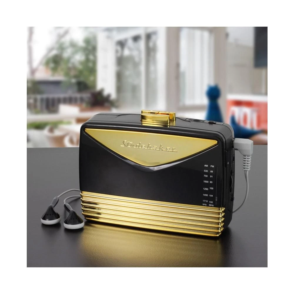 商品Studebaker|SB3650BG Walkabout Personal Stereo Cassette Player with AM/FM Radio,价格¥261,第5张图片详细描述