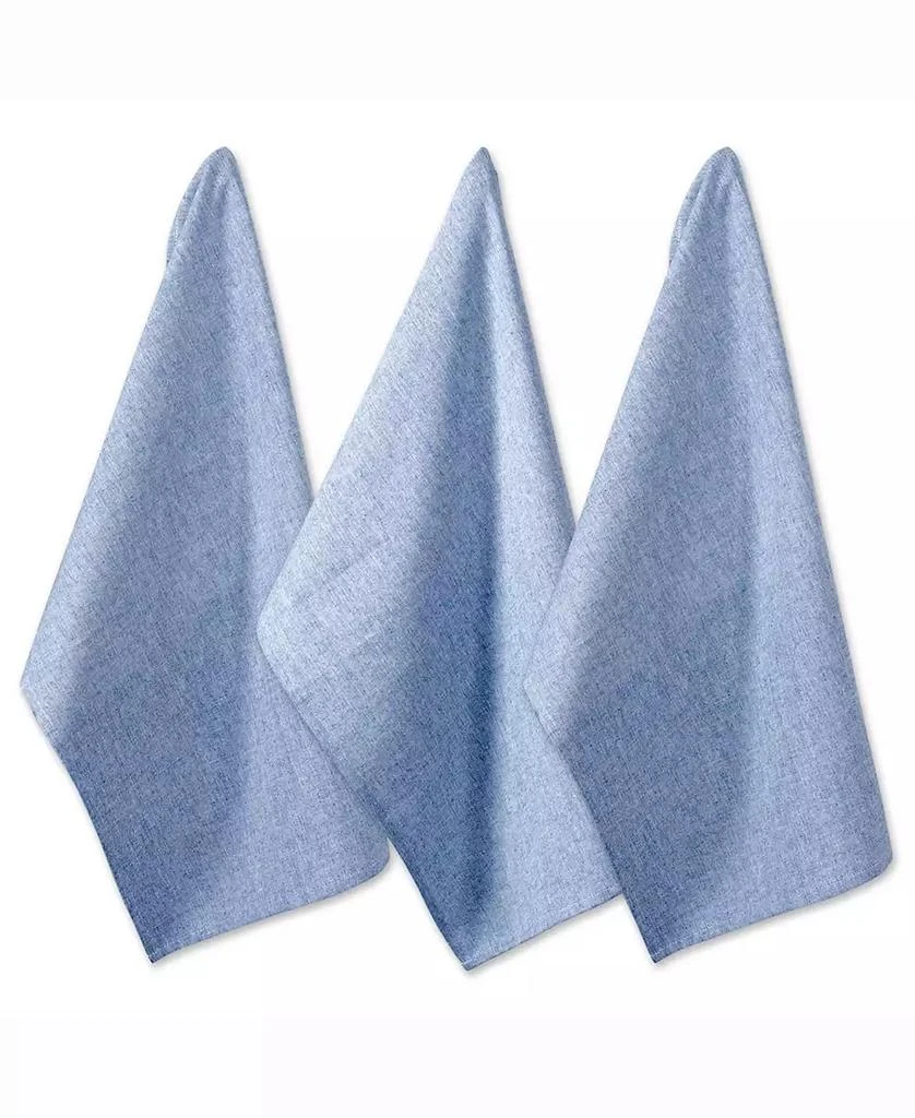 Solid Chambray Dishtowel, Set of 3 商品