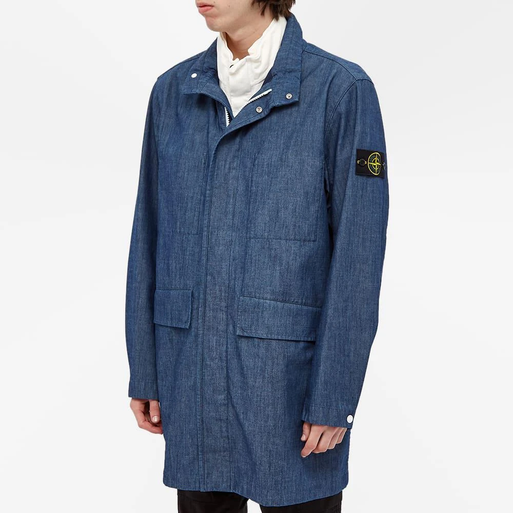 Stone Island Chambray Trench Coat 商品
