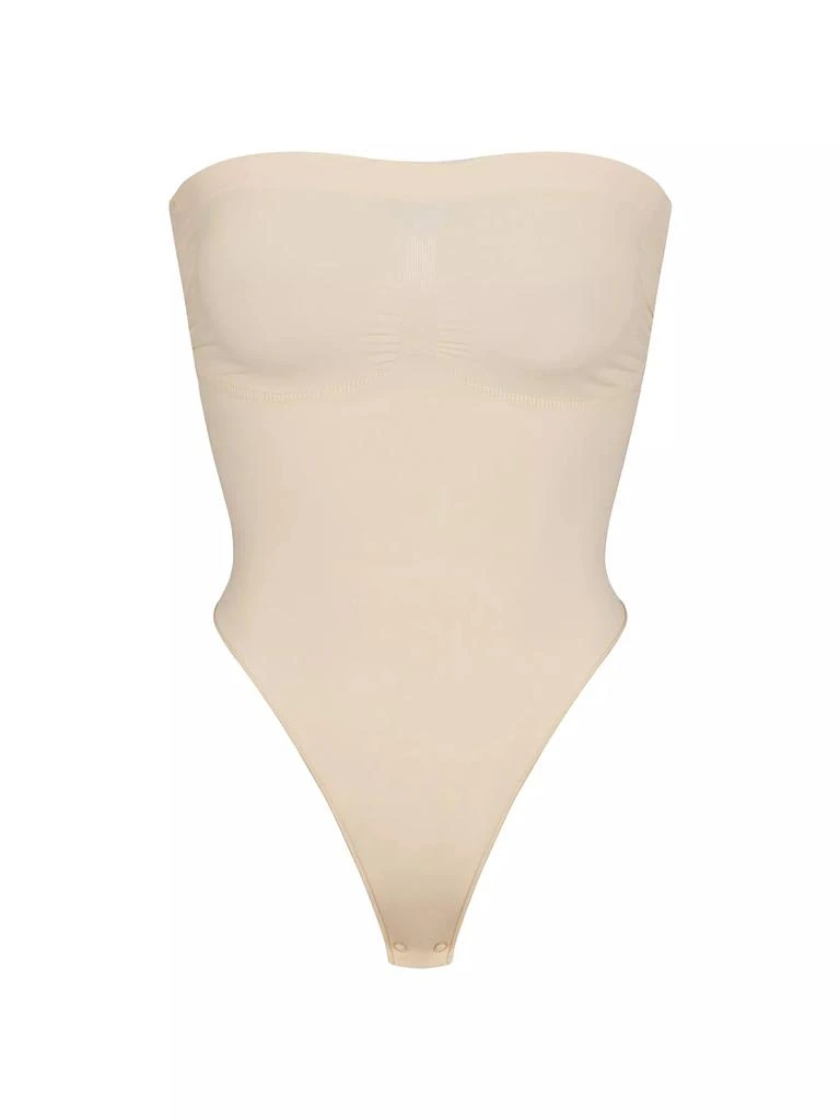 商品SKIMS|Seamless Sculpt Strapless Thong Bodysuit,价格¥526,第1张图片