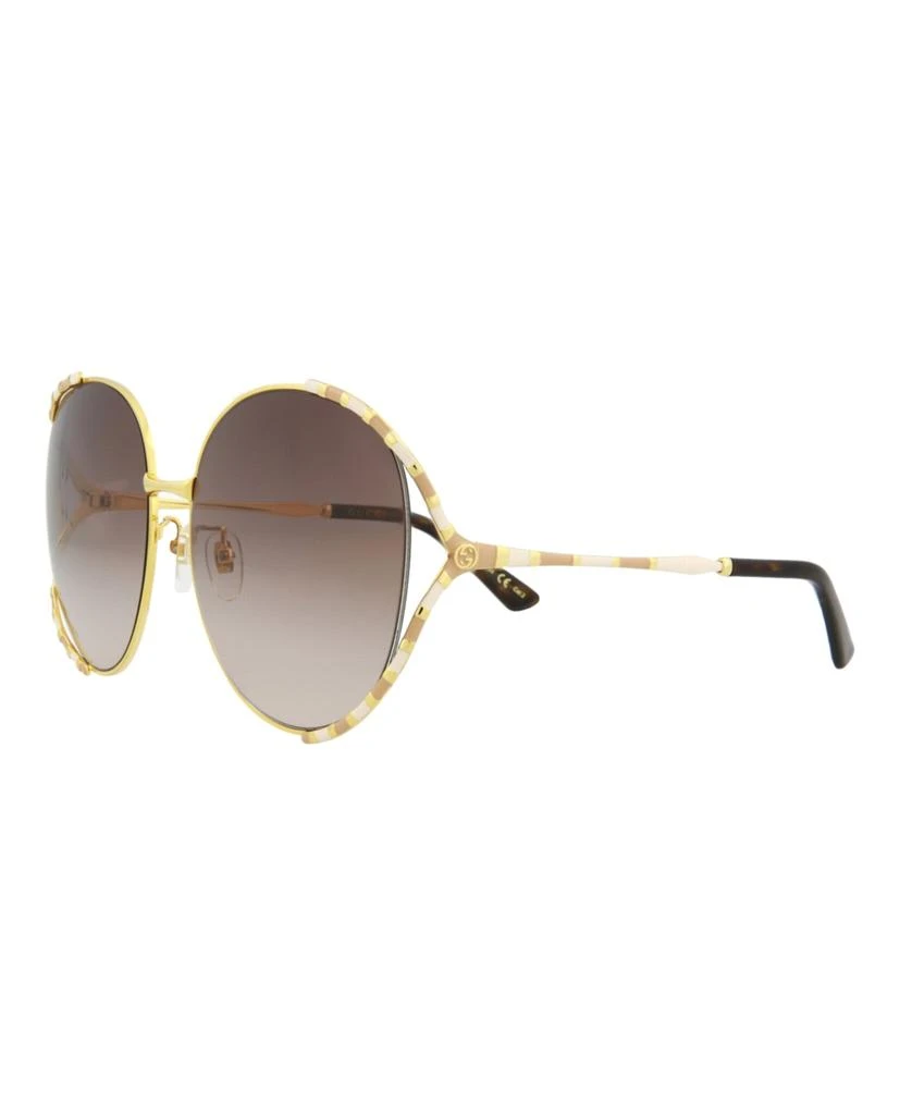 商品Gucci|Round-Frame Metal Sunglasses,价格¥1393,第2张图片详细描述